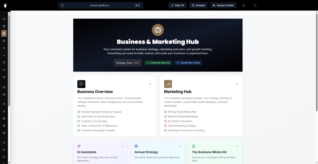 Business & Marketing Hub