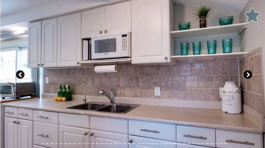 Kitchen counter and cabinetry detail