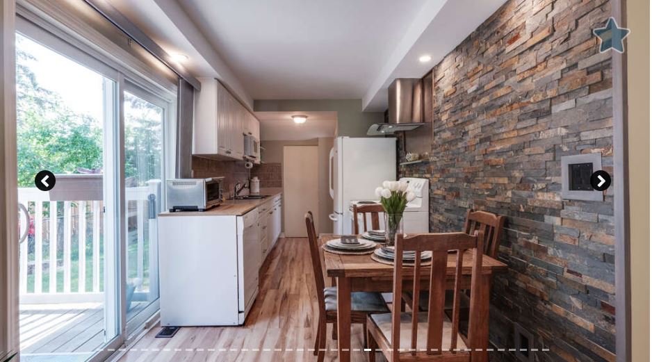 Bright kitchen interior