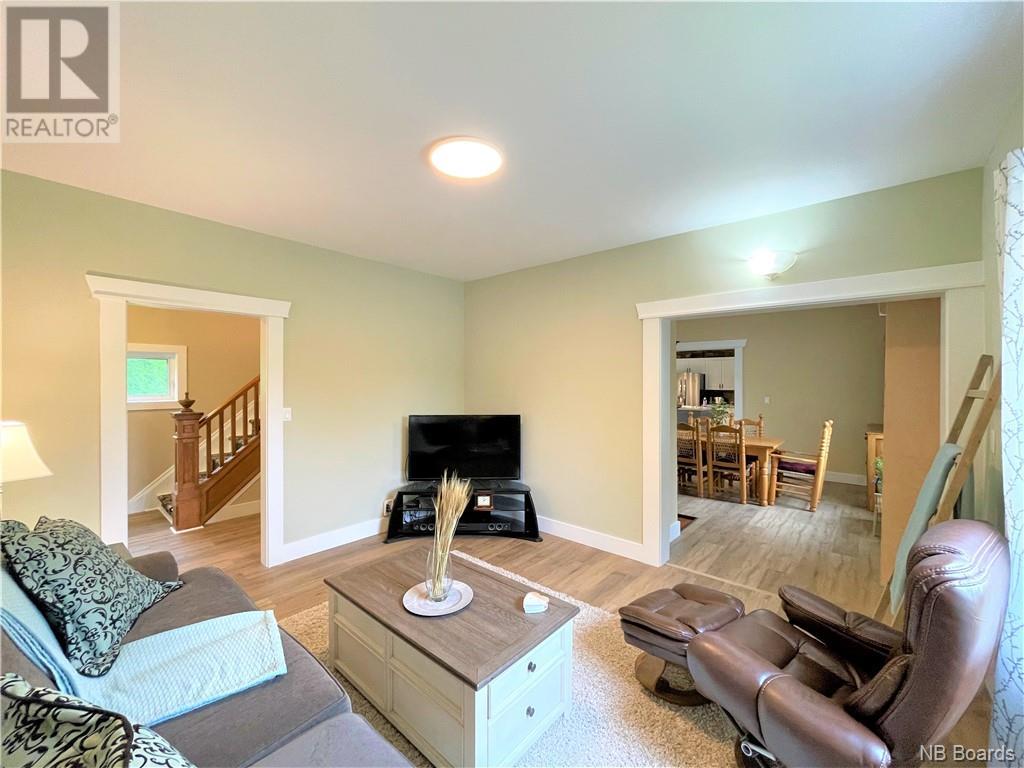 Second living room view with painted walls