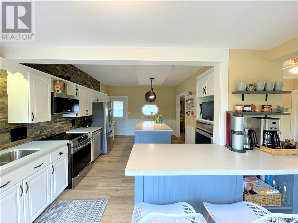 Kitchen viewed from patio doors