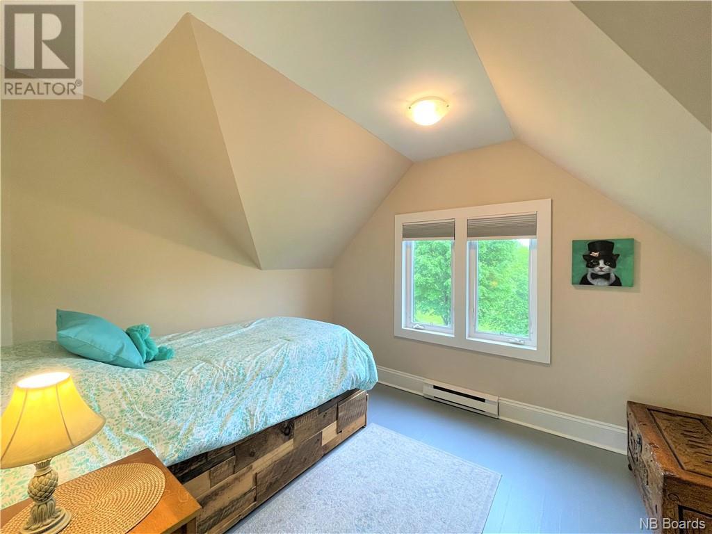 Bedroom 2 with painted walls