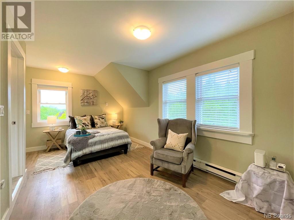 Master bedroom with painted walls