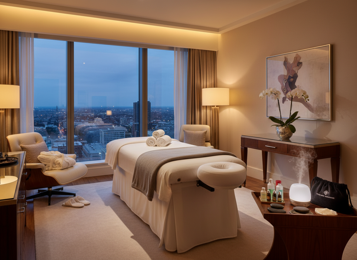 Hotel Suite Wellness private massage in a five-star Lagos hotel suite