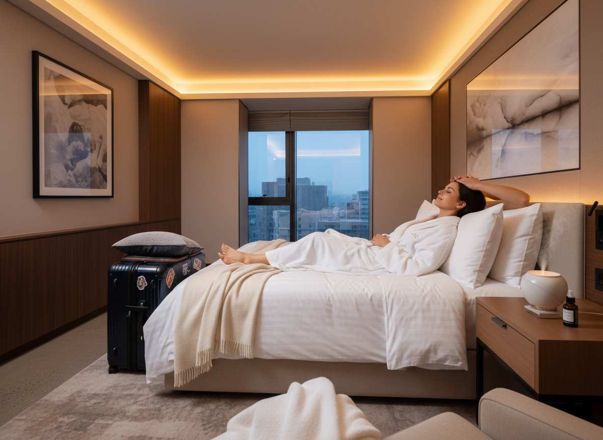 Post-Flight Recovery massage for frequent travellers after long-haul flights