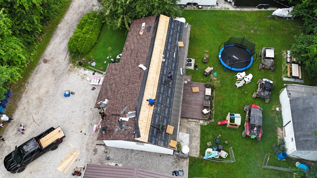 Underlayment Applied — Right Section