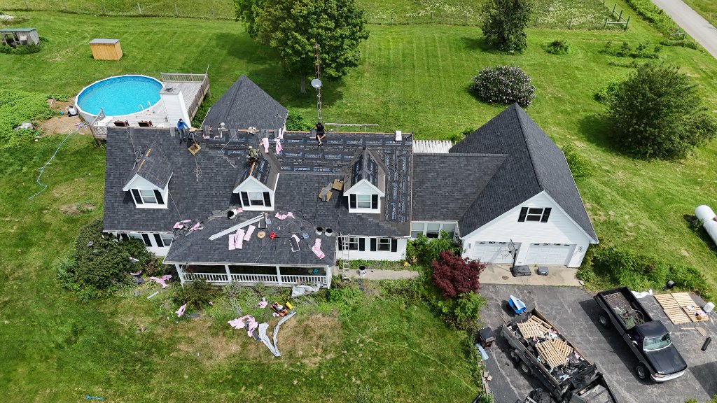 New Shingles Being Installed