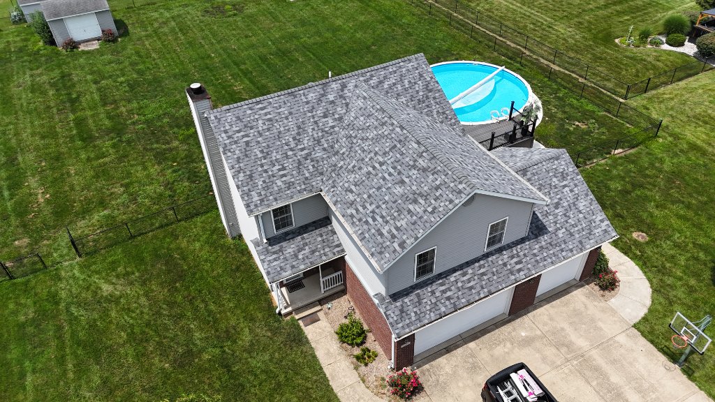 Completed Roof — Ridge Caps Finished