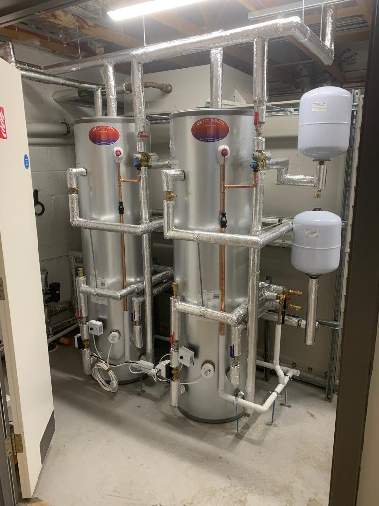 Vale House Emergency Hot Water project by Curtis and Carder