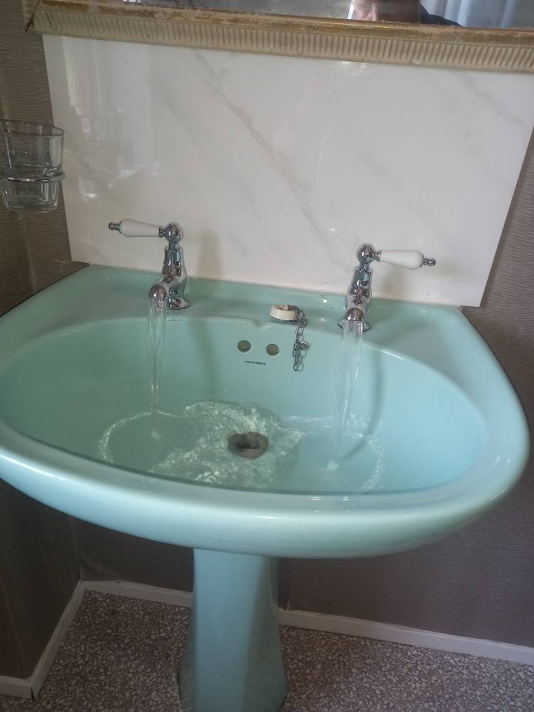 Basin Taps — After — Plumbing project by Curtis and Carder