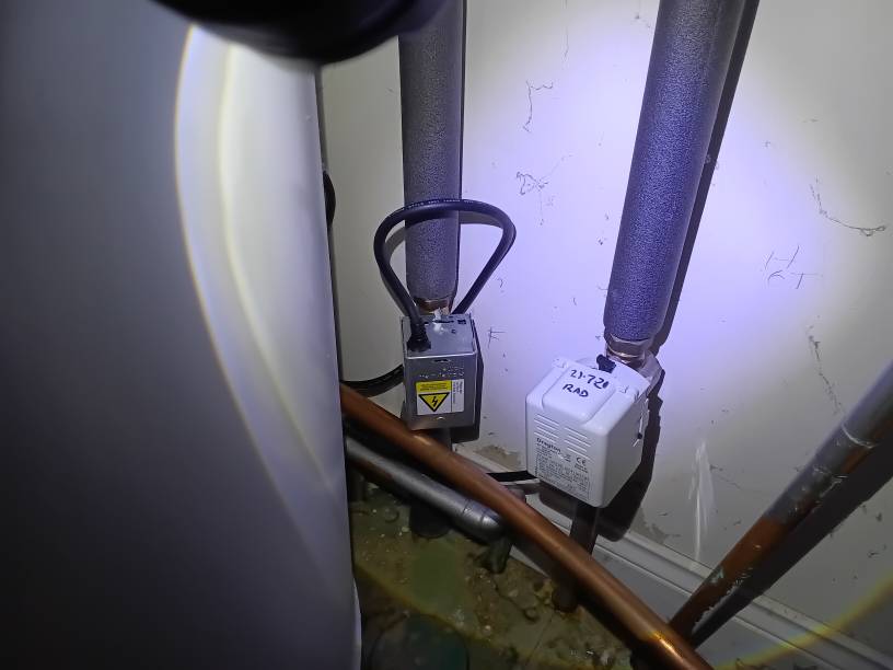 Heating Fault — Zone Valve Replaced (After) — Heating project by Curtis and Carder
