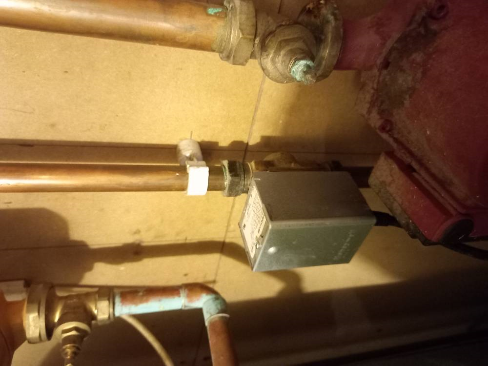 No Hot Water Fault — Pipework & Control Box — Heating project by Curtis and Carder