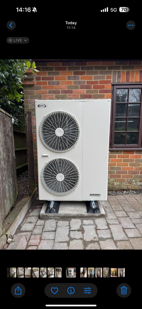 Buckingham Air Source Heatpump project by Curtis and Carder