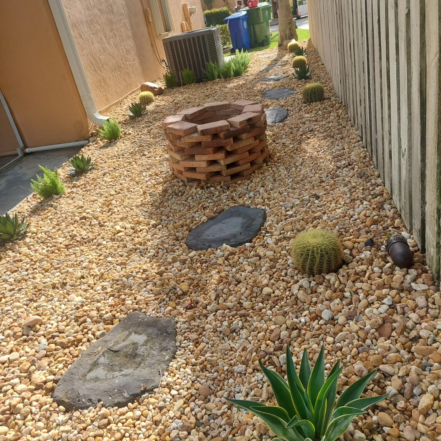 After landscaping transformation