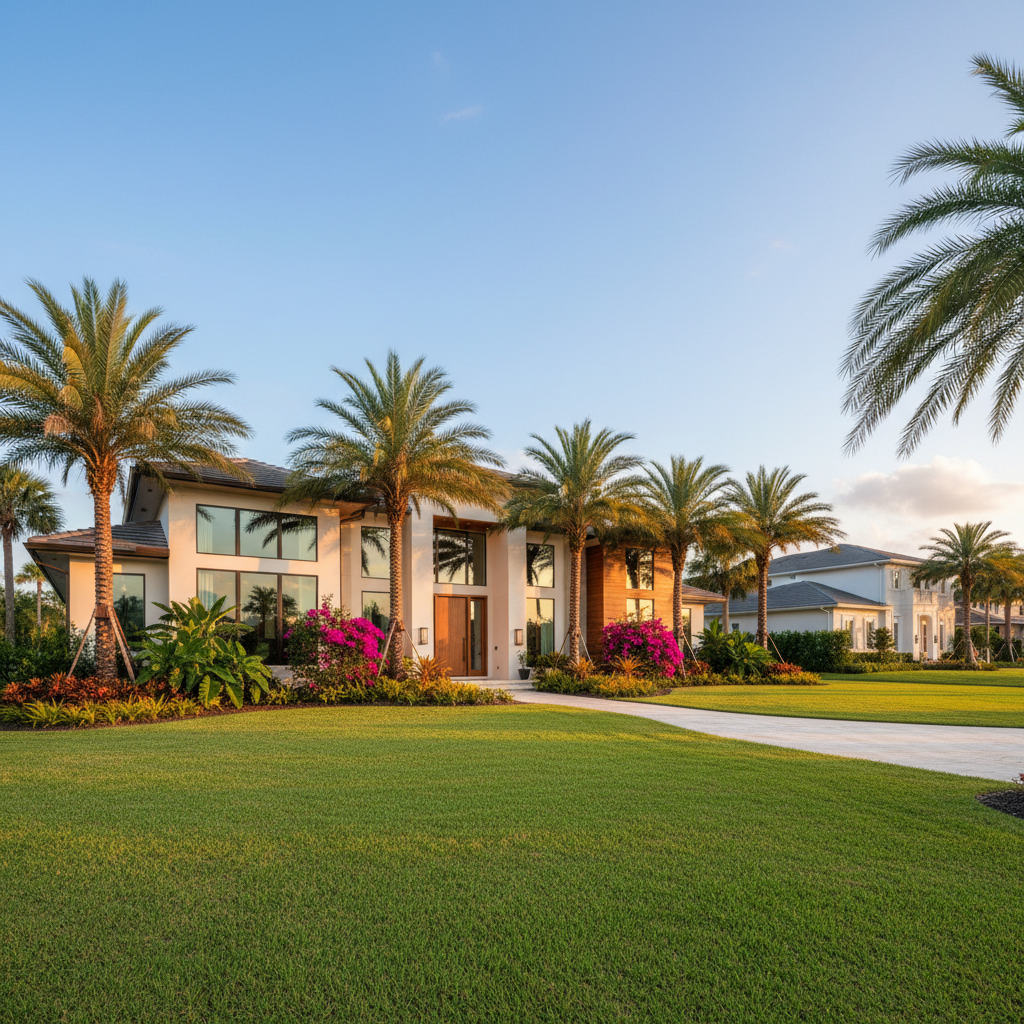 Professional landscaping in South Florida