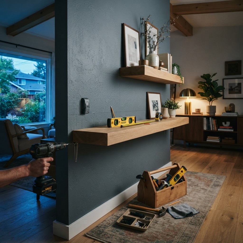 Install Wall Shelves