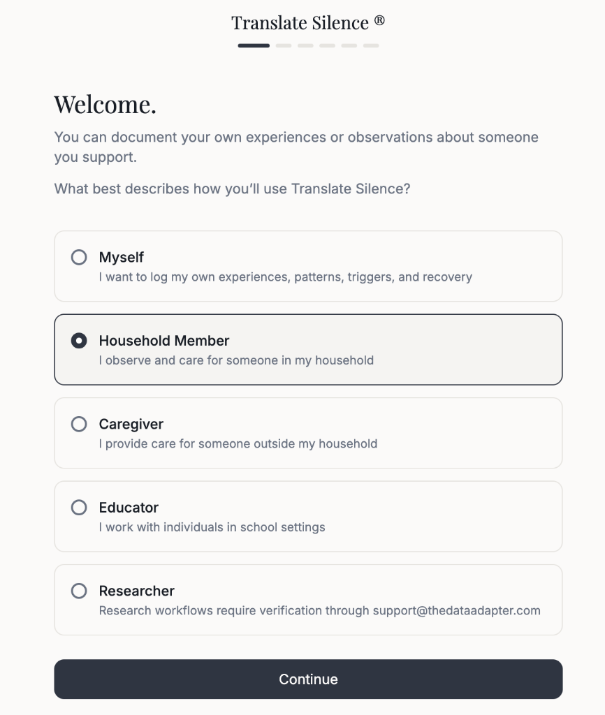 Behavioral Health Sign Up Flow