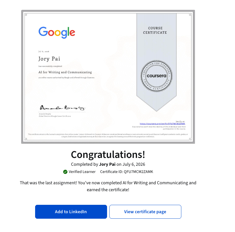 AI for Writing and Communicating