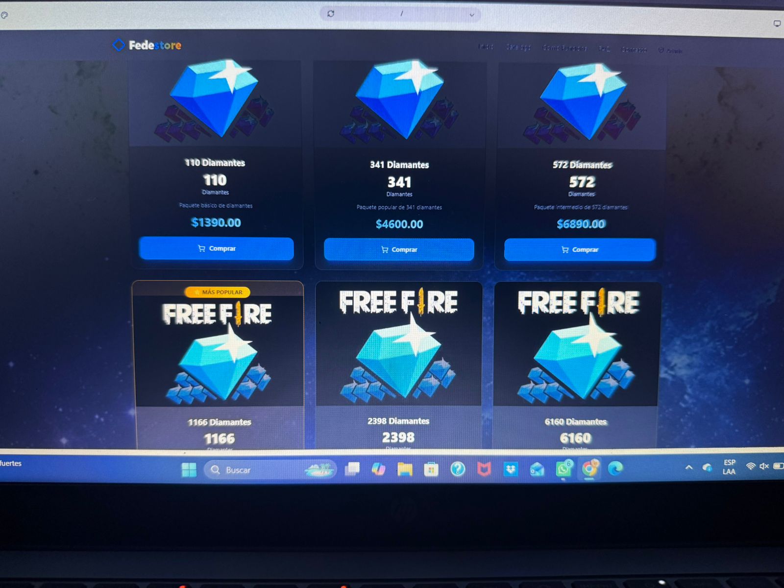 Fedestore template preview