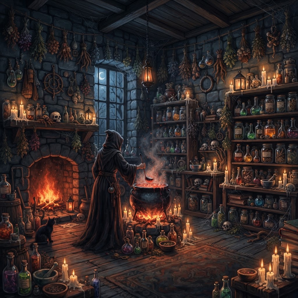 Inside the Coven's Apothecary