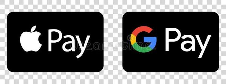 Apple Pay and Google Pay accepted