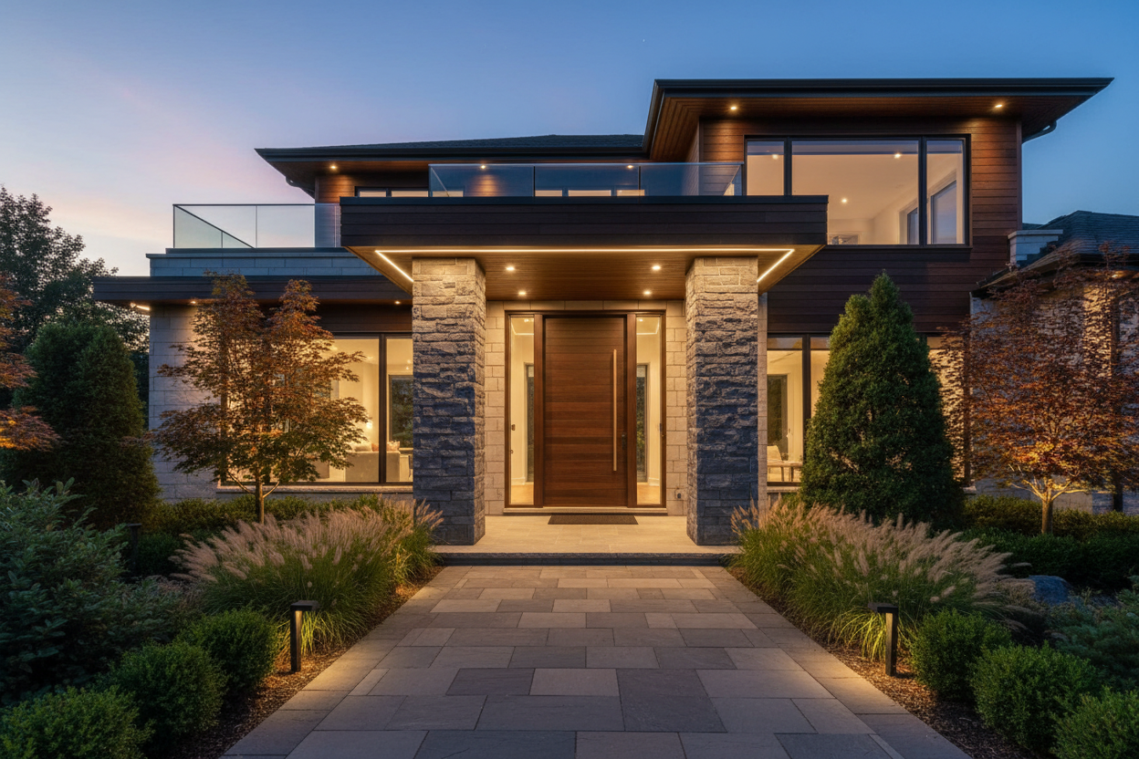Luxury home grand entrance