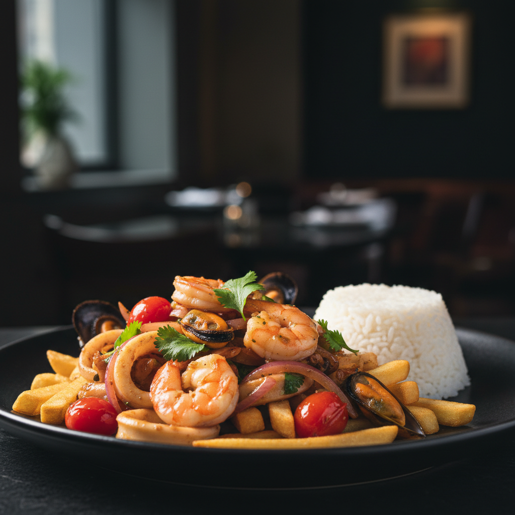 Saltado de Mariscos