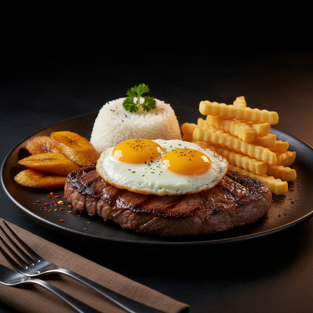 Bistec a lo Pobre