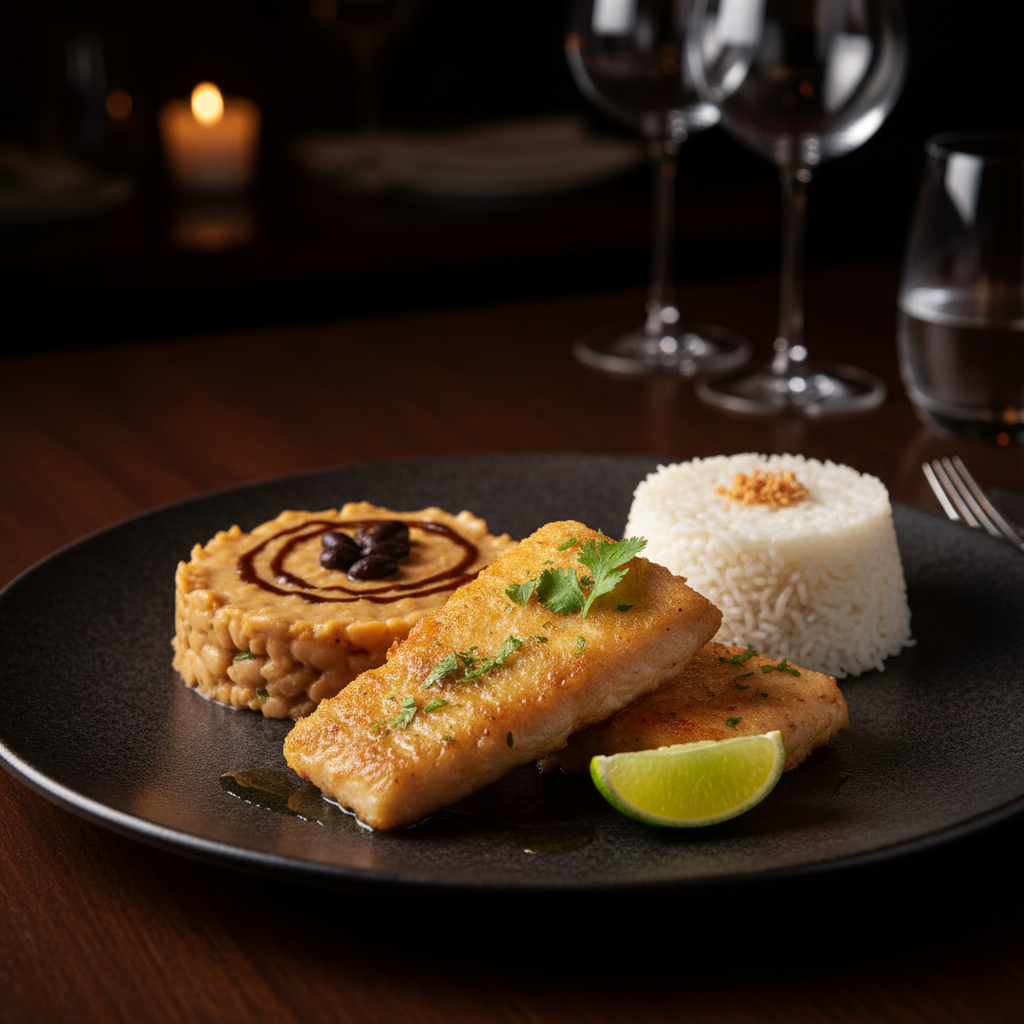 Pescado con frejoles