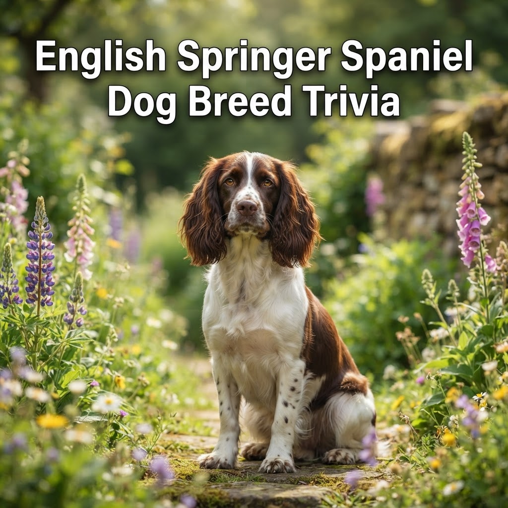 English Springer Spaniel trivia game cover art