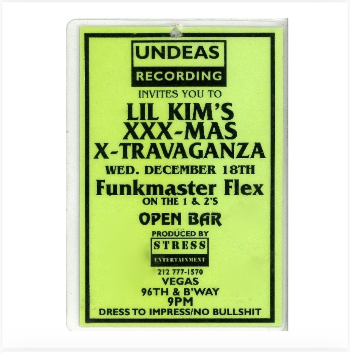 Lil Kim's XXX-MAS X-Travaganza — Flyer