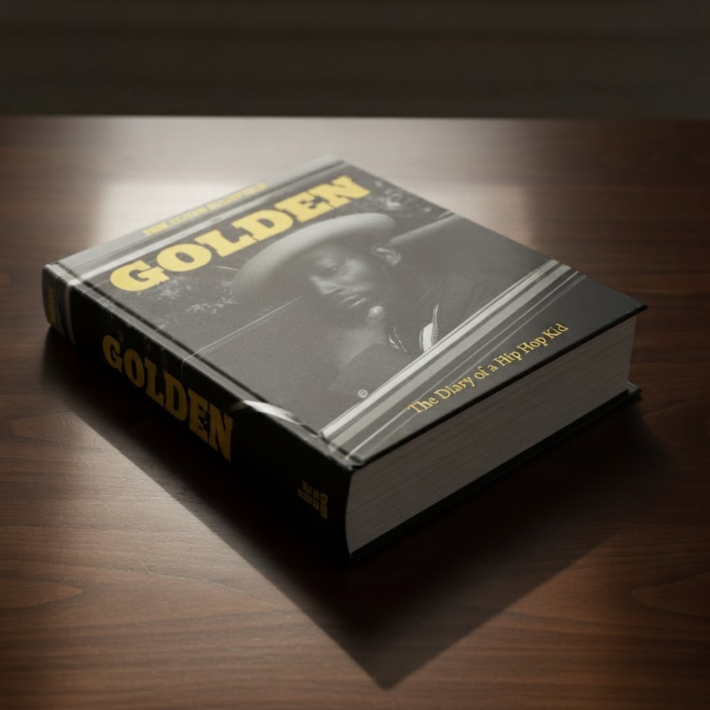 GOLDEN: The Diary of a Hip Hop Kid — laying on a coffee table