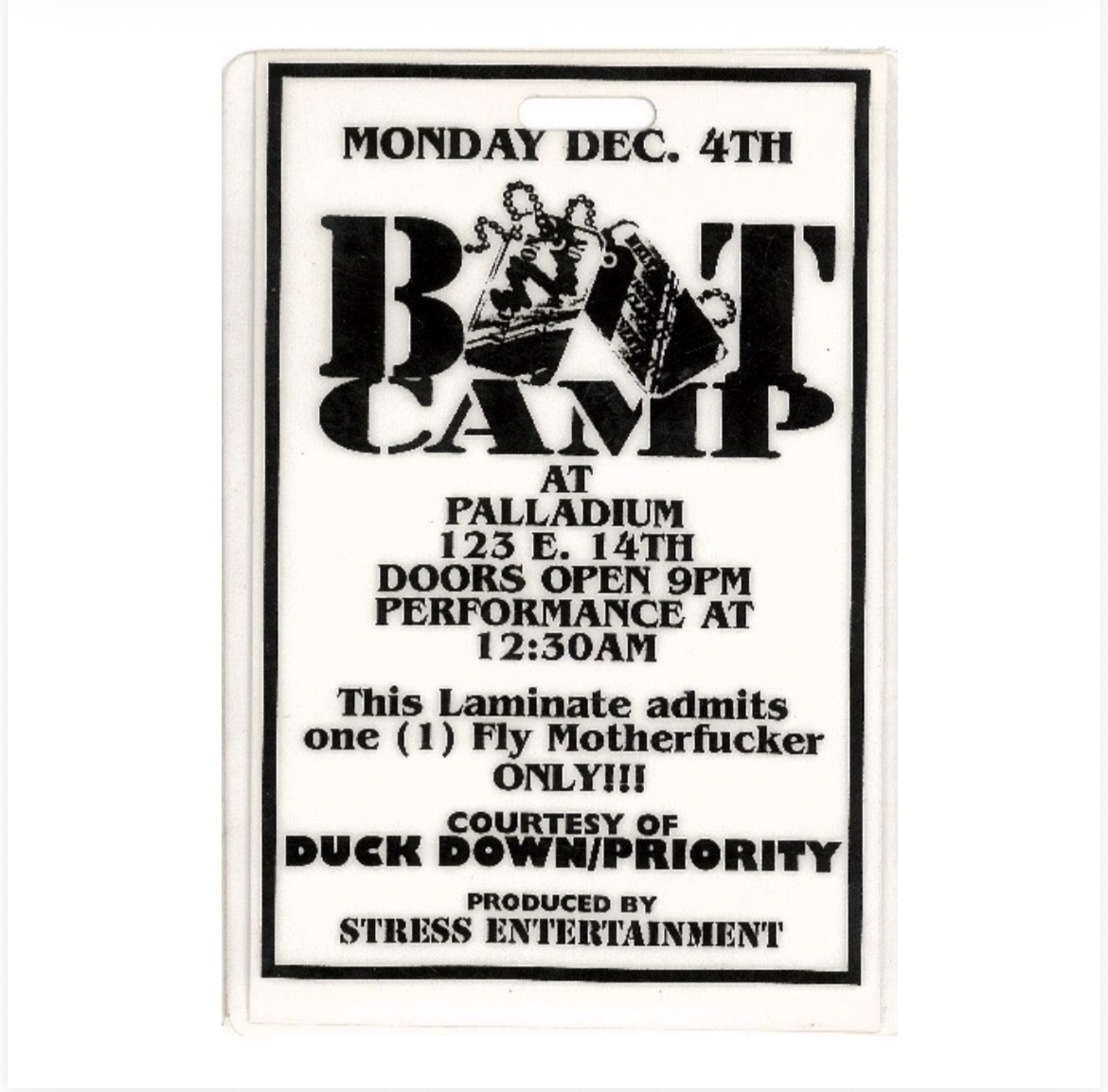 Boot Camp at Palladium — Laminate