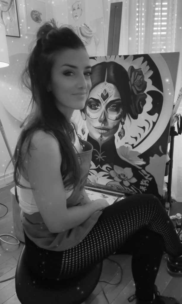 L'artiste dans son atelier