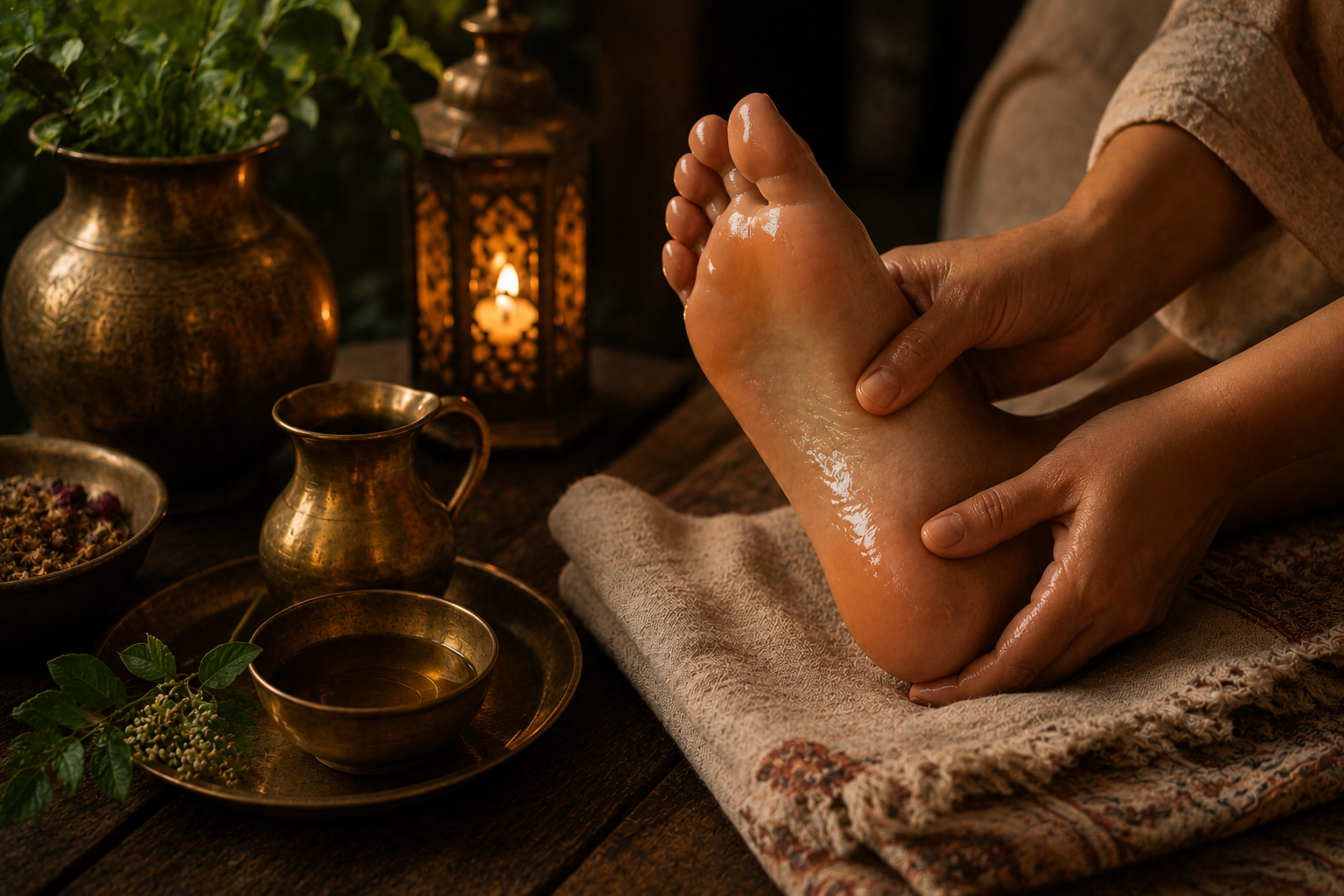 Bedtime Foot Massage: An Ayurvedic Evening Practice