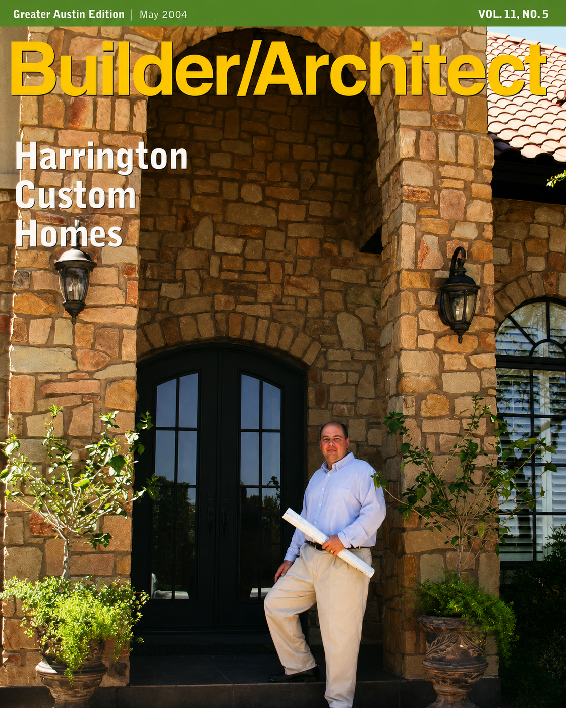 Craftsman hands working raw limestone, representing Mike Harrington's dedication to quality