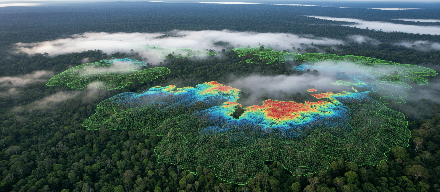 Aerial lidar forest scan