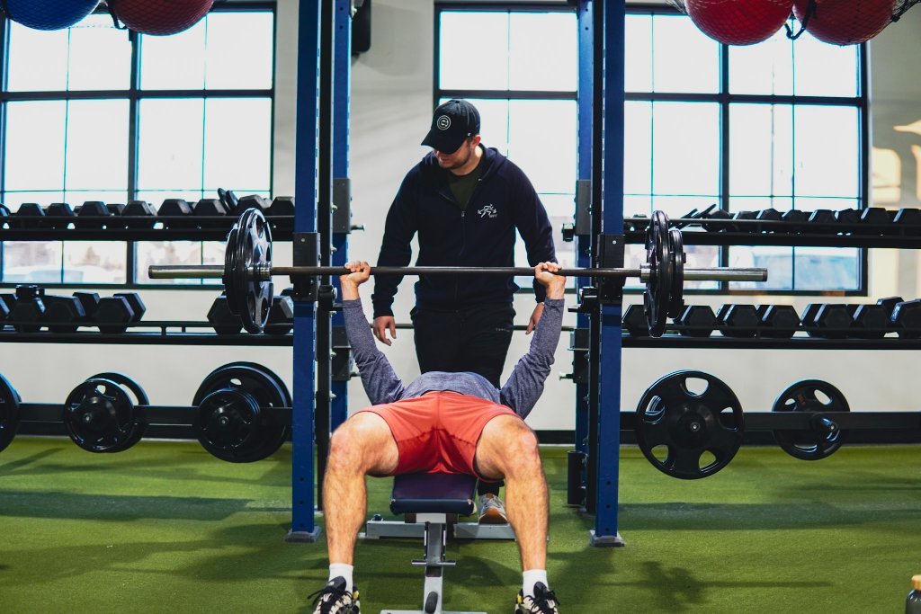 Personal training session at Maximum Performance & Fitness gym in West Fargo North Dakota