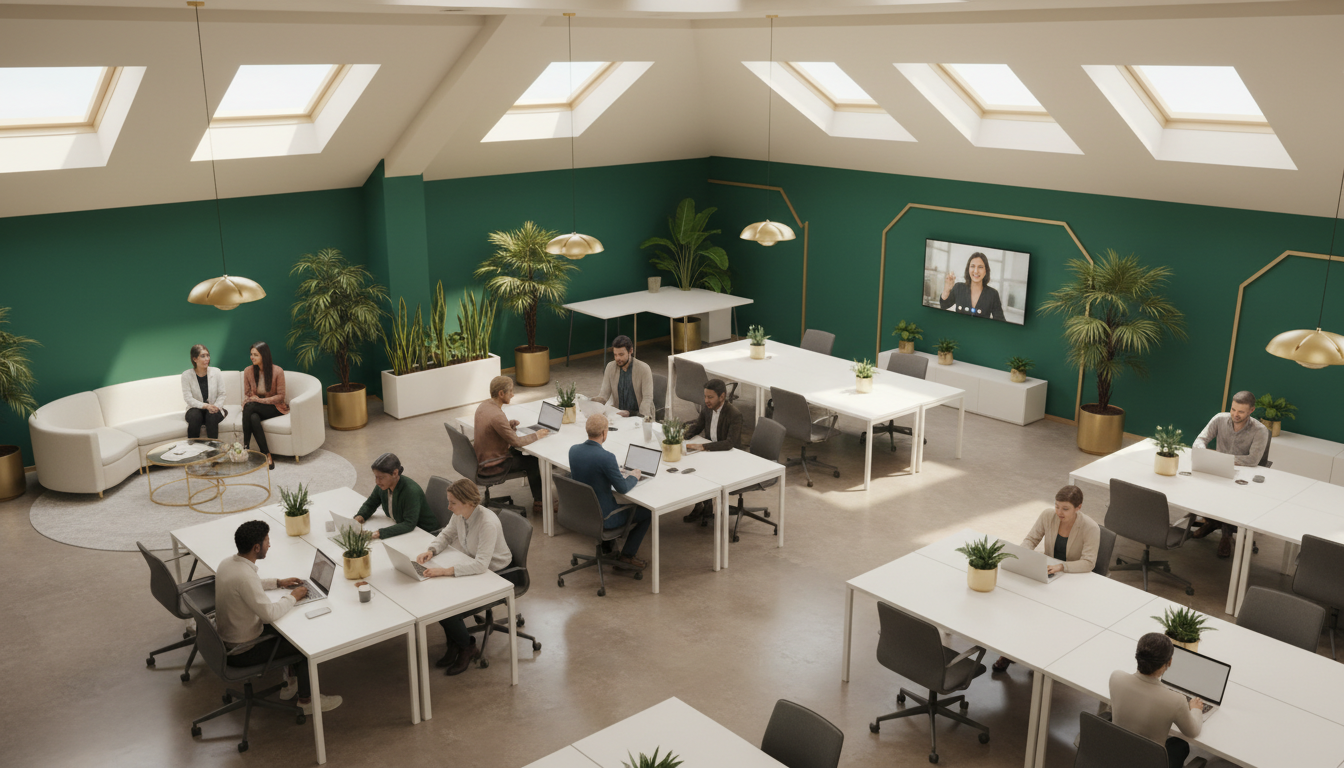 Modern coworking space