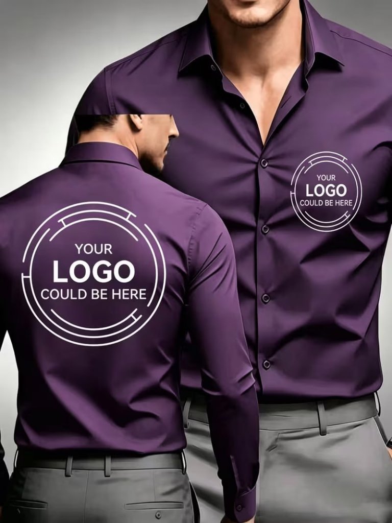 Custom Business Shirt — Purple