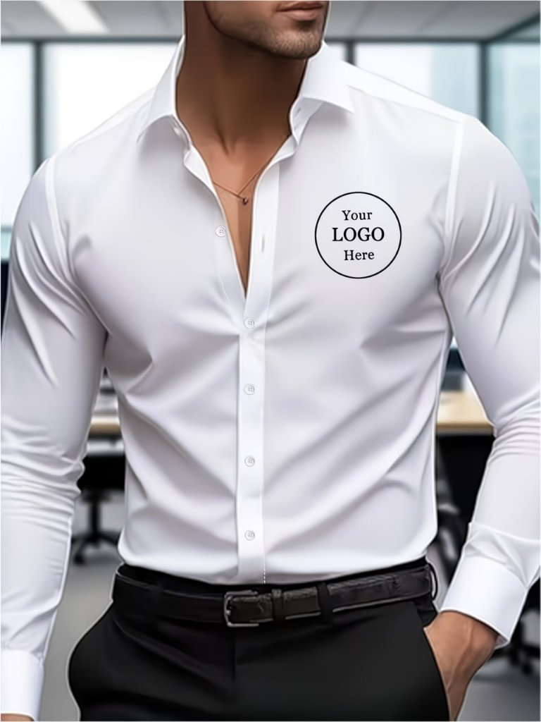 Custom Business Shirt — White