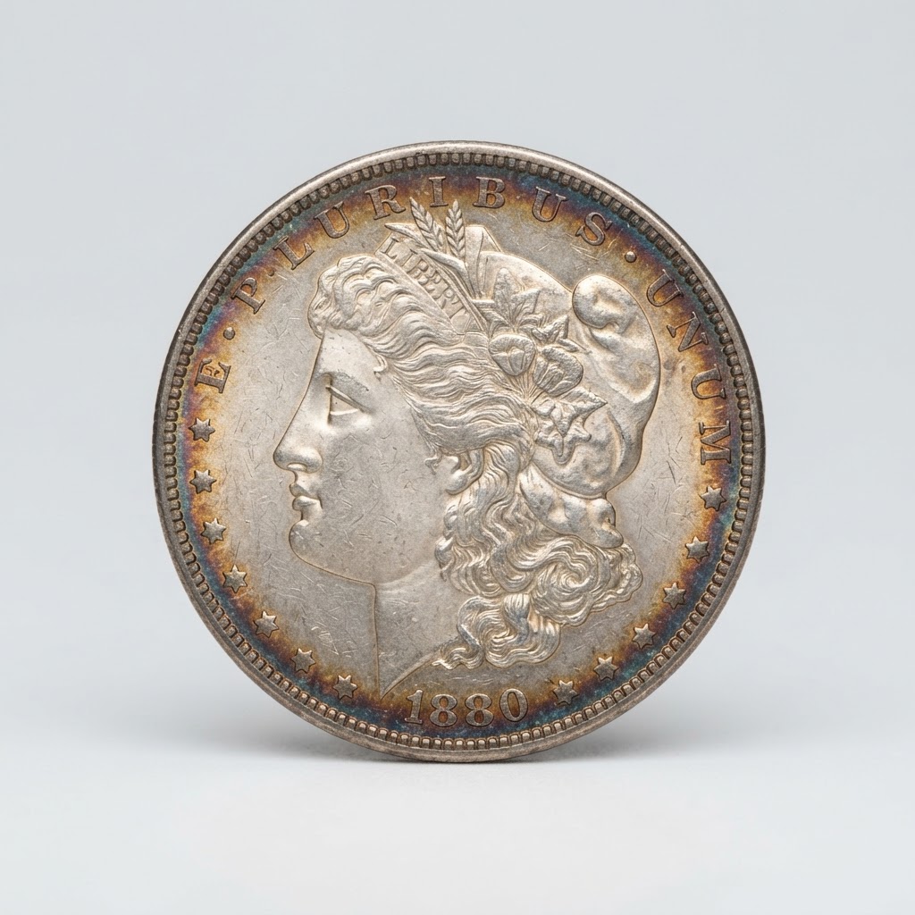 1881 Morgan Silver Dollar, Toned
