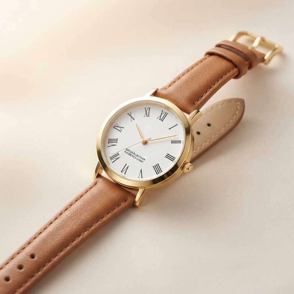 Heritage Leather Easy Reader Watch