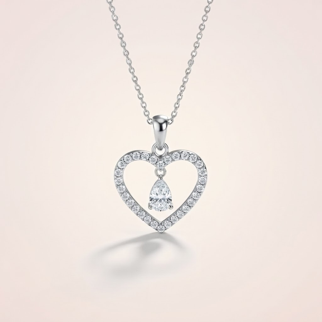 Sterling Heart Pendant Necklace