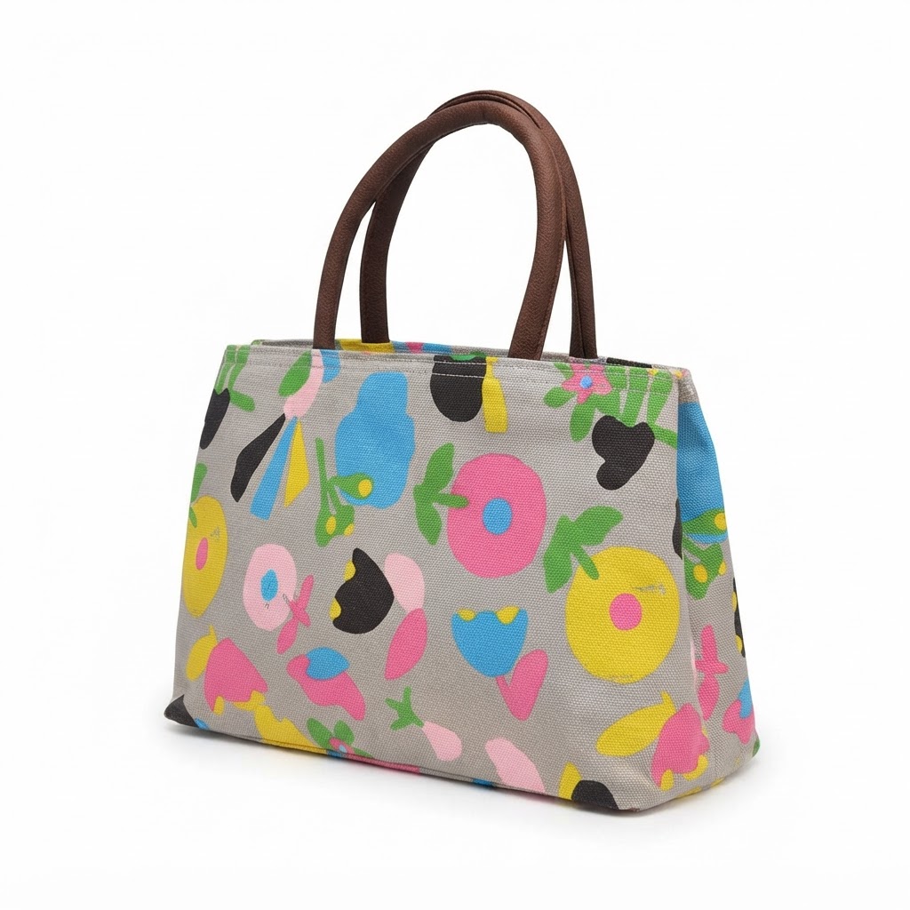 Floral Garden Canvas Tote