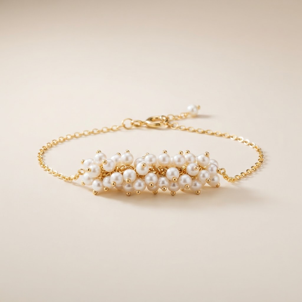 Pearl Cluster Bracelet
