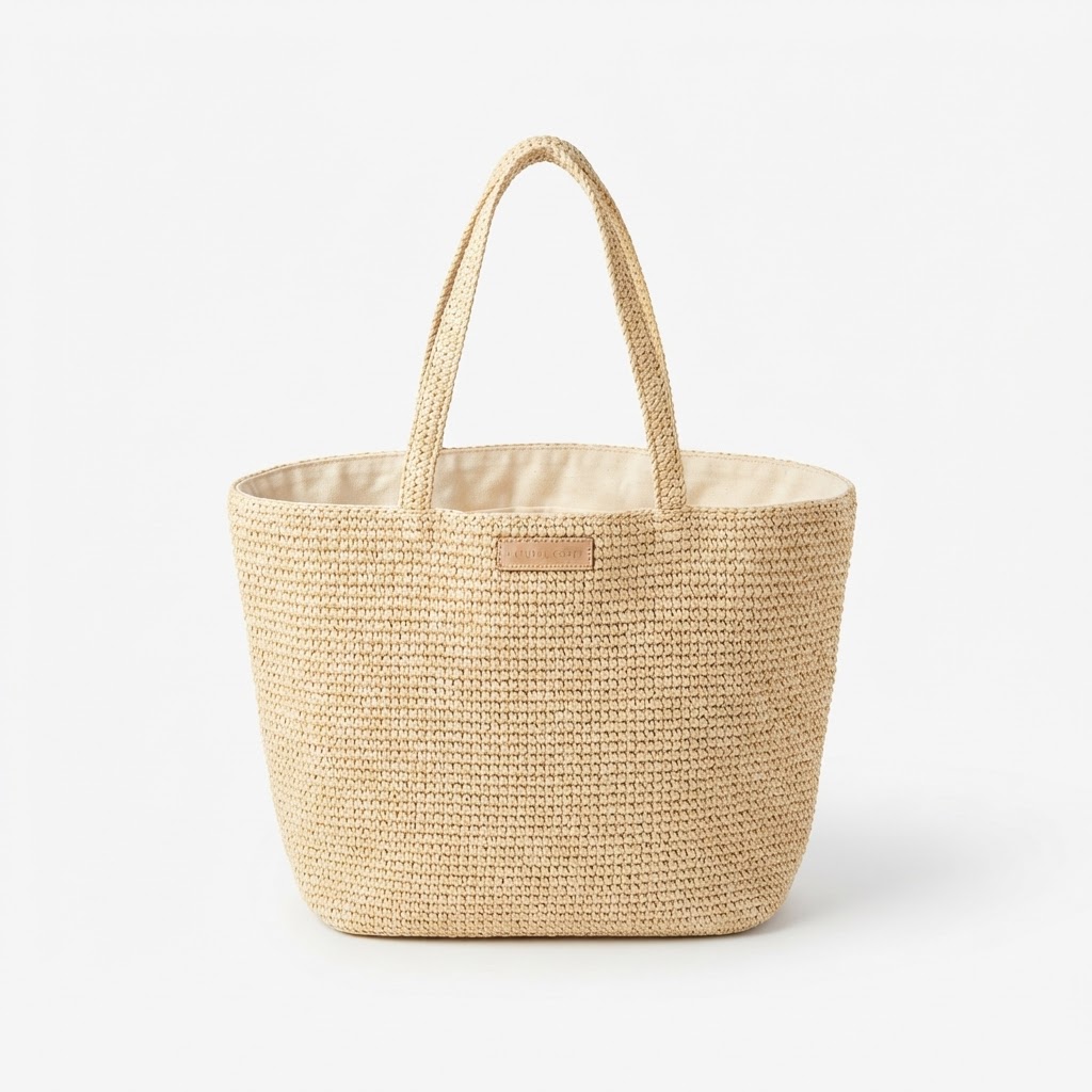 Woven Straw Beach Tote