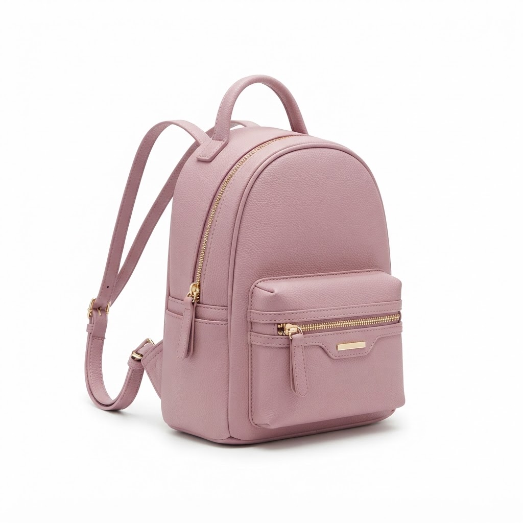 Mini Faux Leather Backpack