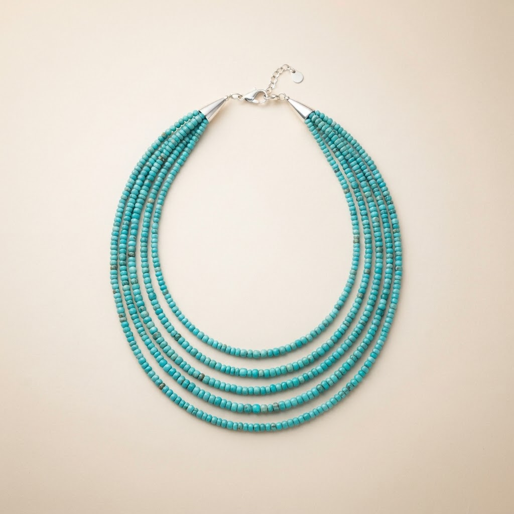 Multi-Strand Turquoise Necklace