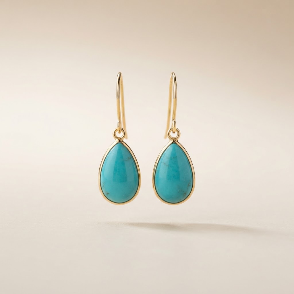 Turquoise Teardrop Earrings
